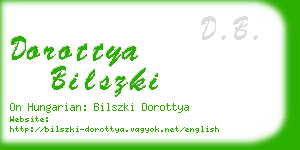 dorottya bilszki business card